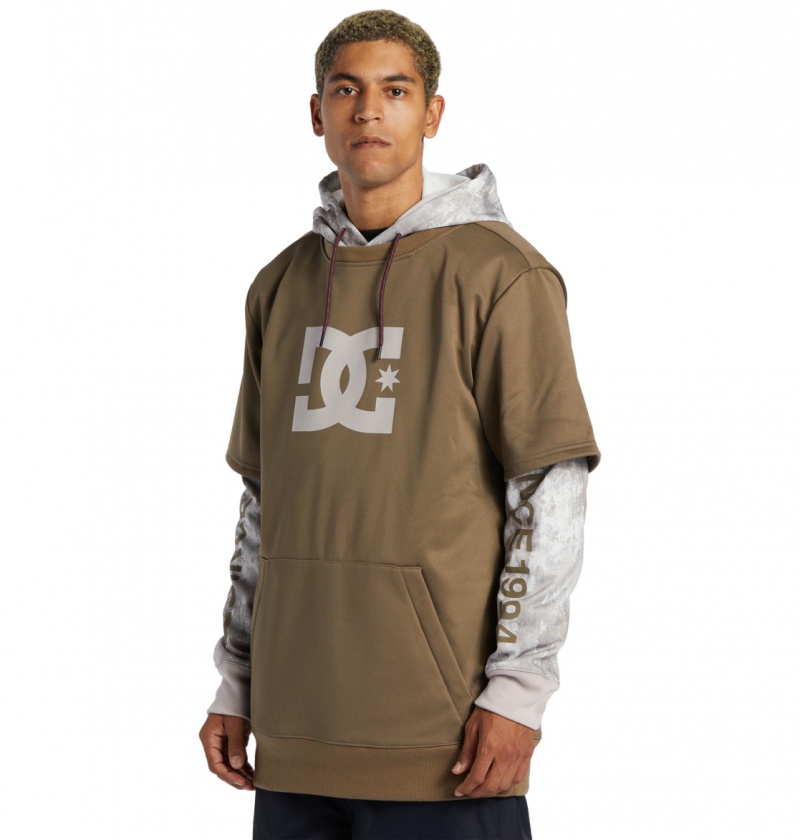 Sand Stone DC Shoes Dryden - Technical Hoodie | ZYGEFQ-397