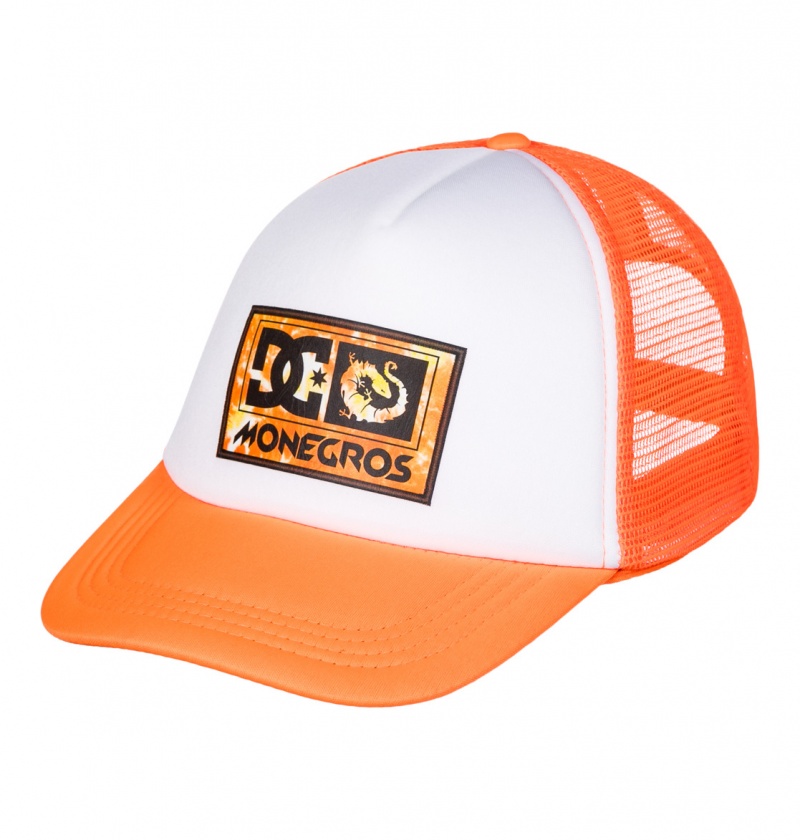 Shocking Orange DC Shoes x Monegros - Trucker Cap | ANCEKS-273