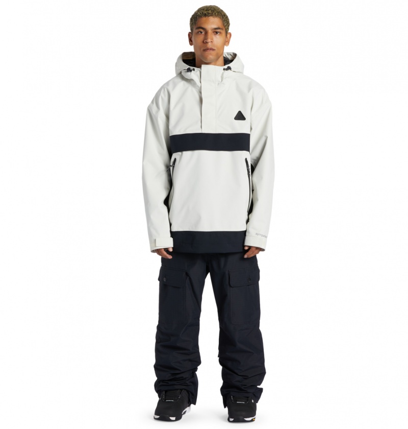 Silver Birch DC Shoes Echelon 45K - Technical Anorak Snow Jacket | BDZQKY-291