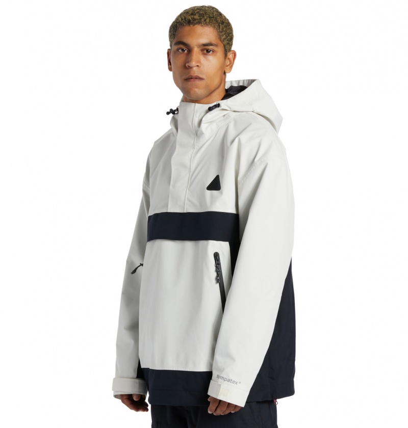 Silver Birch DC Shoes Echelon 45K - Technical Anorak Snow Jacket | BDZQKY-291