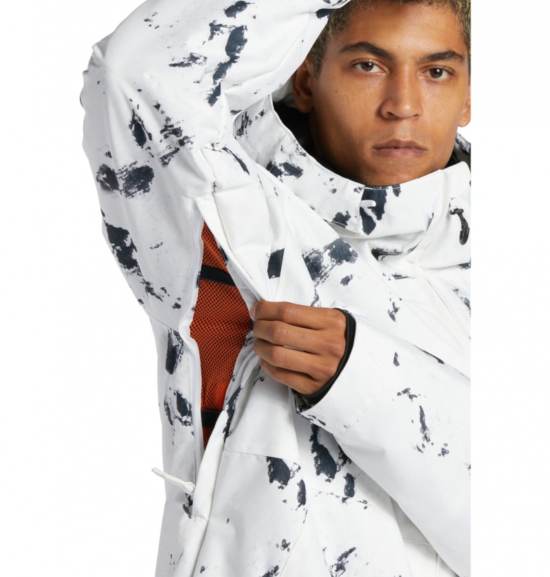 Snow Camo DC Shoes Basis Print - Technical Snow Jacket | QUSJYH-078