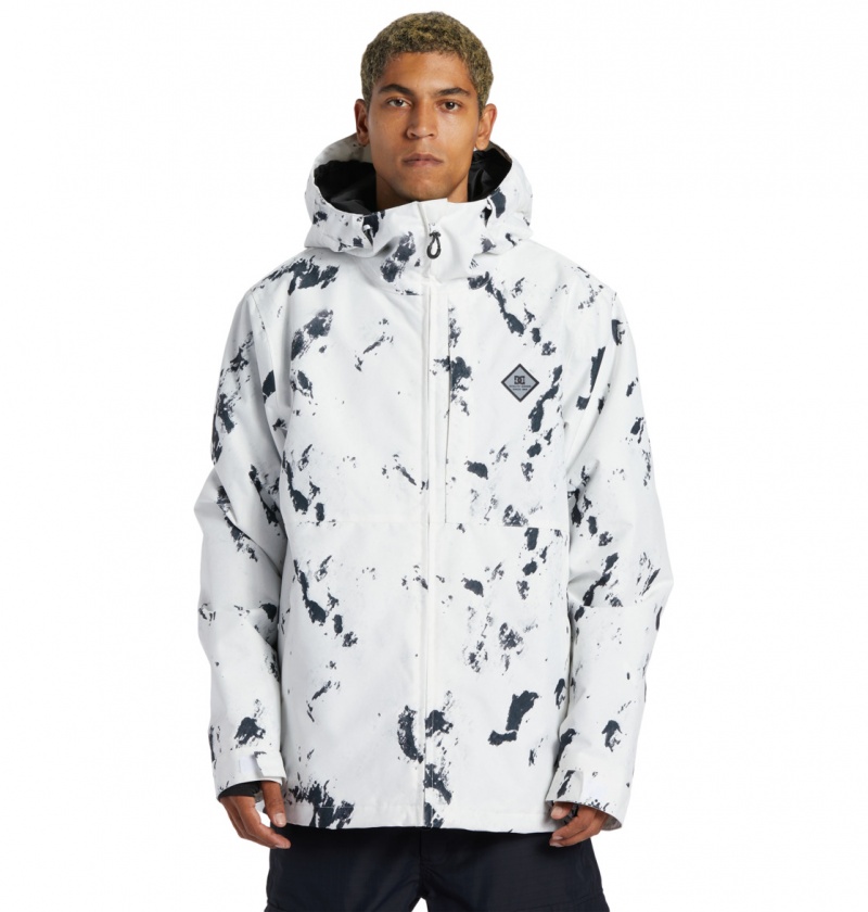 Snow Camo DC Shoes Basis Print - Technical Snow Jacket | QUSJYH-078