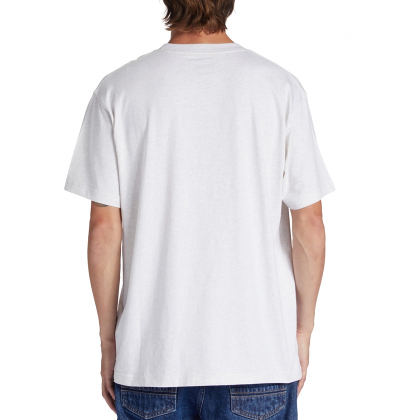 Snow Heather DC Shoes Dropout - T-Shirt | ZYGPVM-138