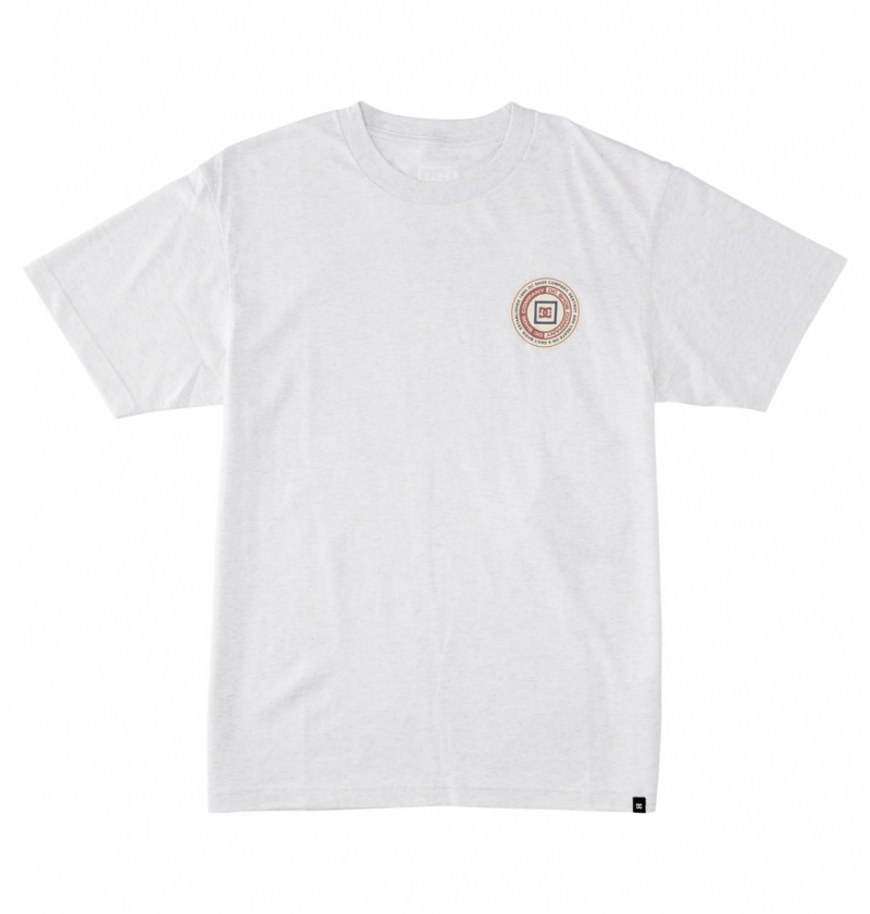 Snow Heather DC Shoes Old Head - T-Shirt | CLBJWR-836