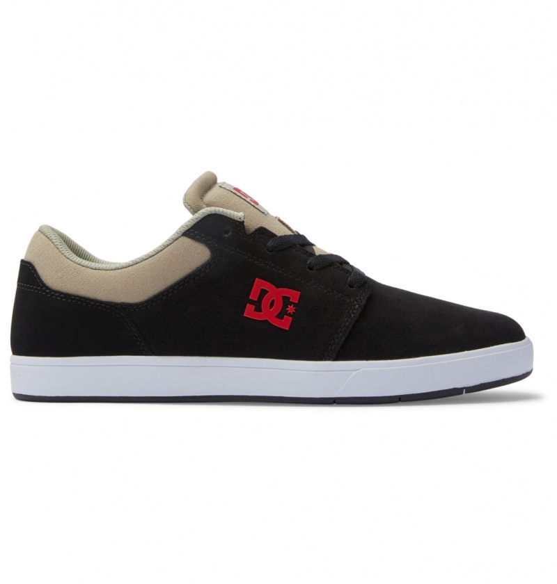 Tan / Red DC Shoes Crisis 2 - Leather Shoes | HUZBRV-286