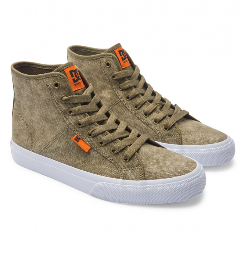 Washed Olive DC Shoes Manual - High-Top Shoes | JWCKSV-507