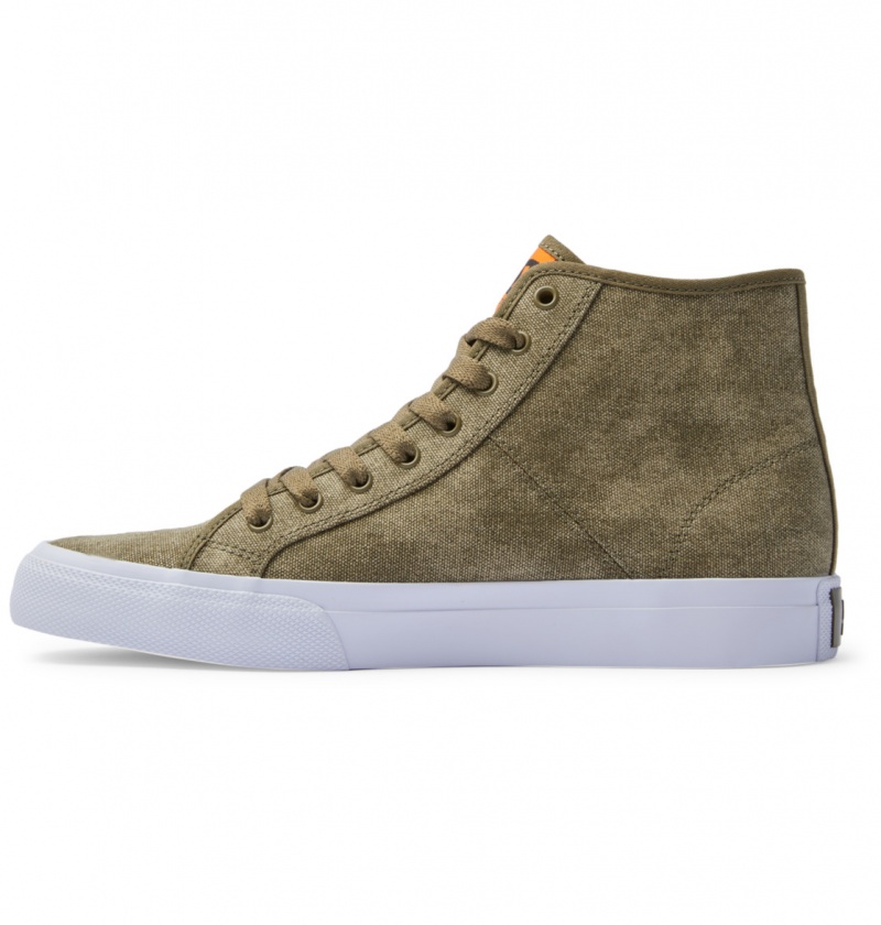 Washed Olive DC Shoes Manual - High-Top Shoes | JWCKSV-507