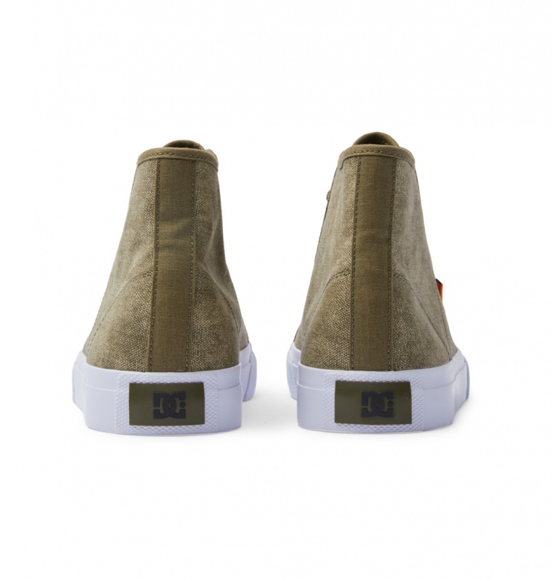 Washed Olive DC Shoes Manual - High-Top Shoes | JWCKSV-507