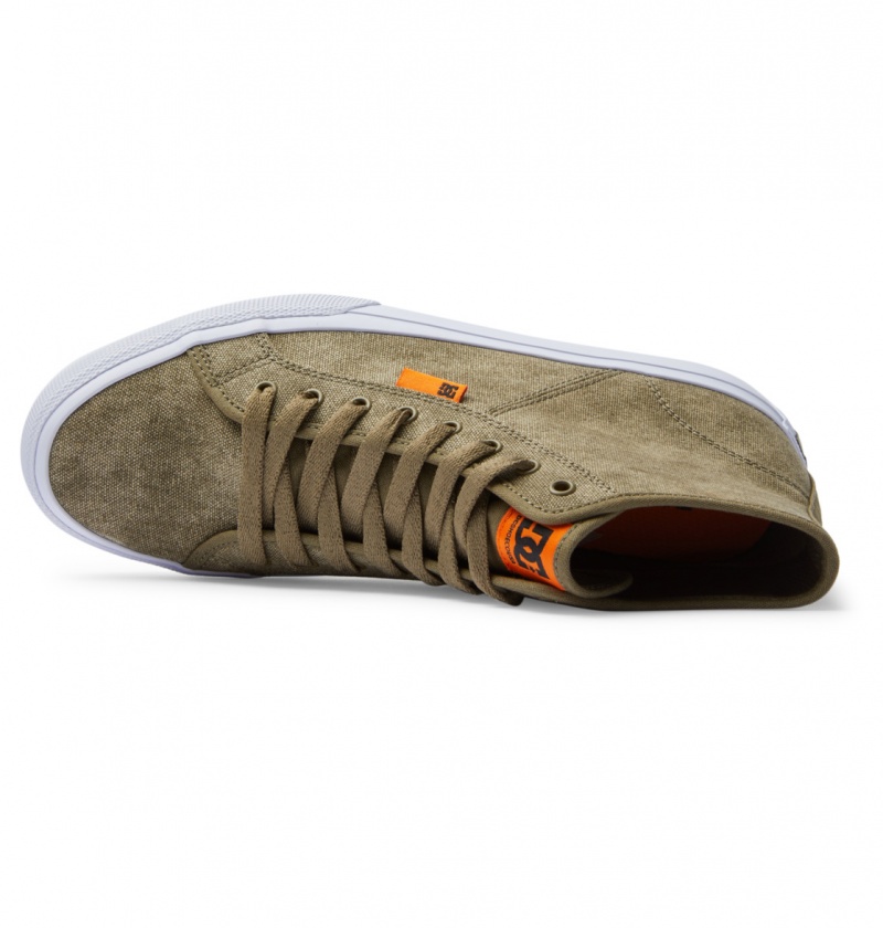 Washed Olive DC Shoes Manual - High-Top Shoes | ENKVLZ-674