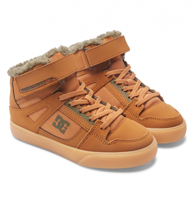 Wheat DC Shoes Pure High WNT - Winter High-Top Boots | NYDKRU-508