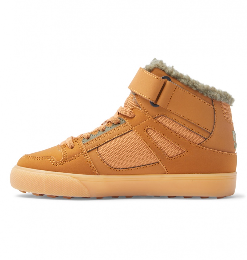 Wheat DC Shoes Pure High WNT - Winter High-Top Boots | NYDKRU-508