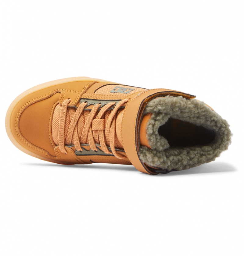 Wheat DC Shoes Pure High WNT - Winter High-Top Boots | NYDKRU-508