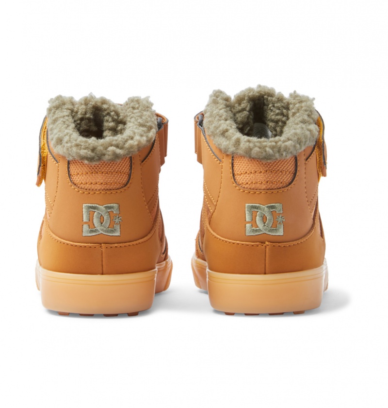 Wheat DC Shoes Pure High WNT - Winter High-Top Boots | NYDKRU-508