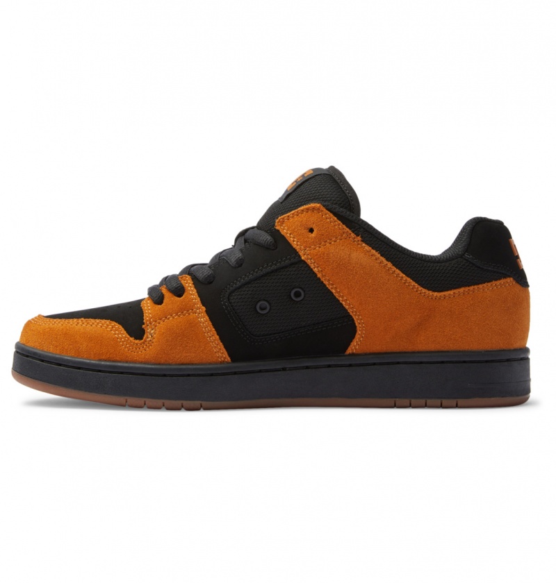 Wheat / Black DC Shoes Manteca - Leather Shoes | WBKJFH-341