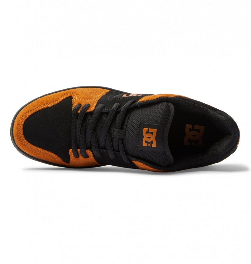 Wheat / Black DC Shoes Manteca - Leather Shoes | WBKJFH-341