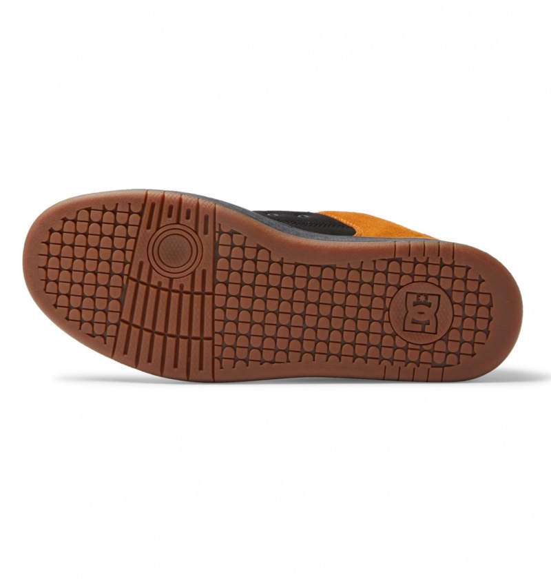 Wheat / Black DC Shoes Manteca - Leather Shoes | WBKJFH-341