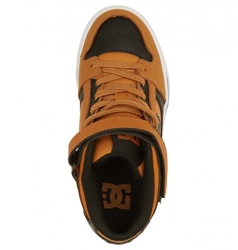 Wheat / Black DC Shoes Pure High-Top EV - High-Top Leather Shoes | YCPXWO-617