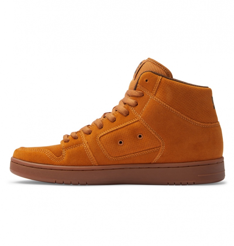 Wheat / Dk Chocolate DC Shoes Manteca 4 Hi - High-Top Shoes | NYDAUE-351