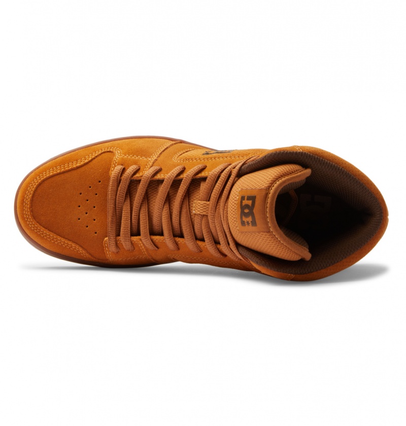 Wheat / Dk Chocolate DC Shoes Manteca 4 Hi - High-Top Shoes | NYDAUE-351