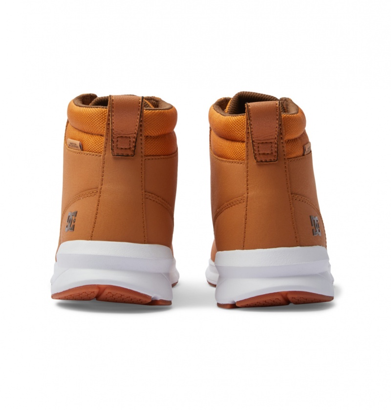 Wheat / Turkish Coffee DC Shoes Mason 2 - Water Resistant Leather Shoes | FZRPKQ-246