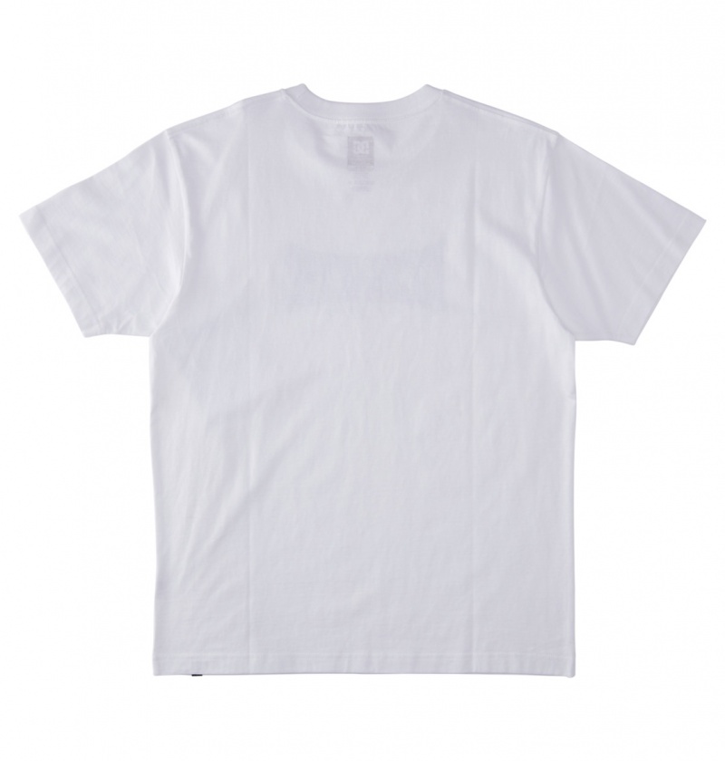 White DC Shoes Astro - T-Shirt | AHNSVW-094