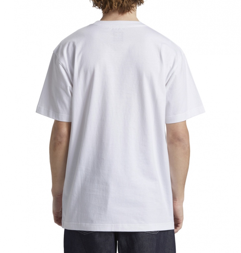 White DC Shoes Astro - T-Shirt | AHNSVW-094