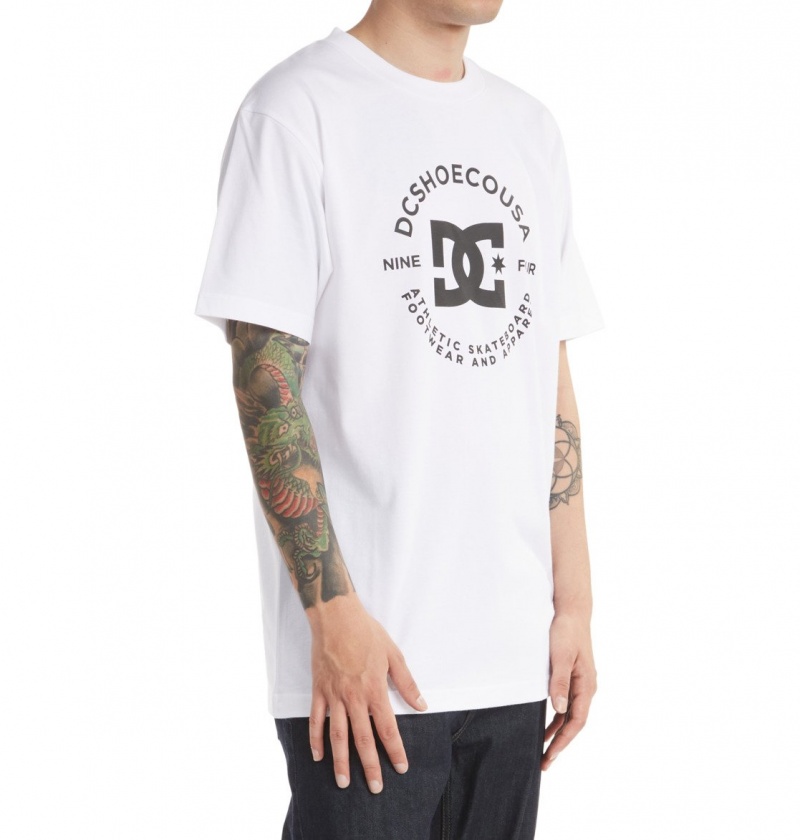 White DC Shoes DC Star Pilot - T-Shirt | AJNZLY-489