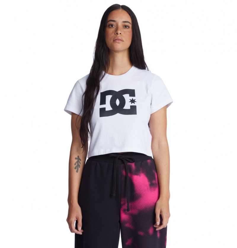 White DC Shoes DC Star - Cropped T-Shirt | MBPCEF-140