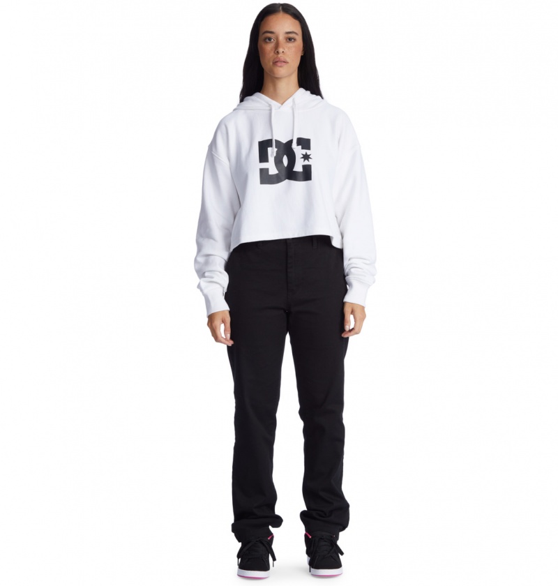 White DC Shoes DC - Hoodie | DGEBFZ-208