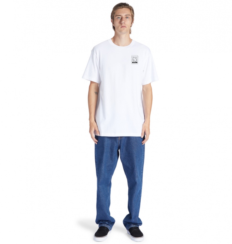 White DC Shoes Heikkila Sw 360 Flip - T-Shirt | KWTJGZ-096