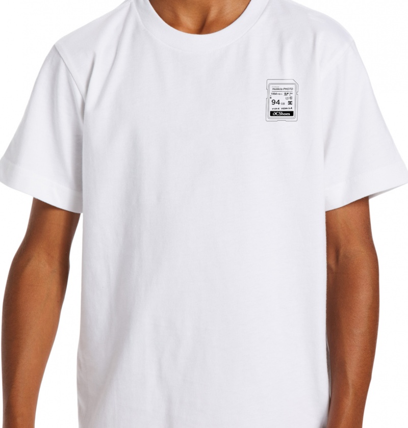 White DC Shoes Heikkila Sw 360 Flip - T-Shirt 10-16 | PMYUAJ-492