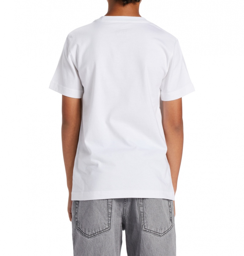 White DC Shoes Its All Good - T-Shirt 10-16 | RUGEVJ-713