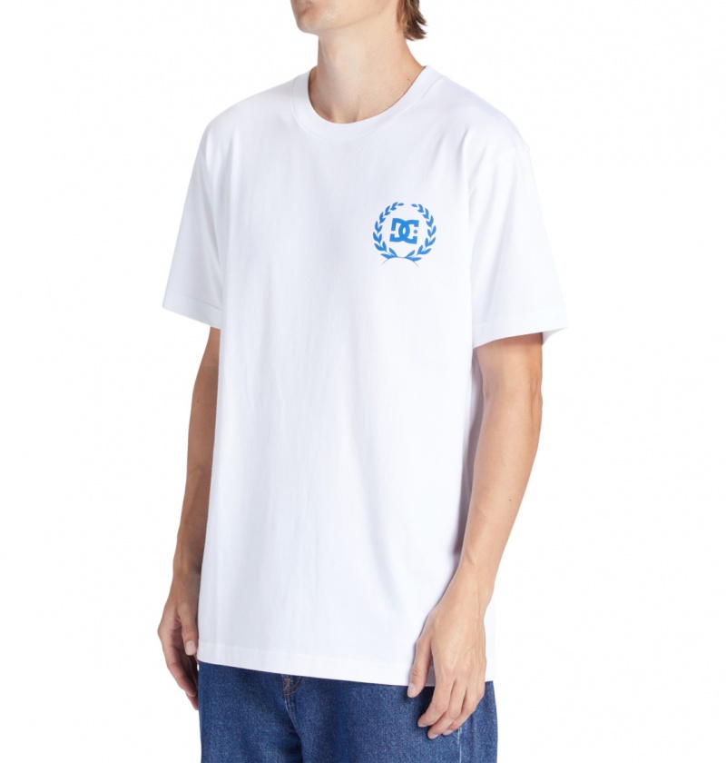 White DC Shoes Lifes Changing - T-Shirt | CBVFYM-945