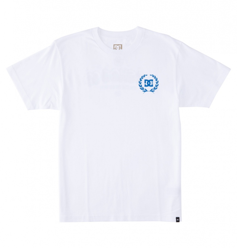 White DC Shoes Lifes Changing - T-Shirt | CBVFYM-945