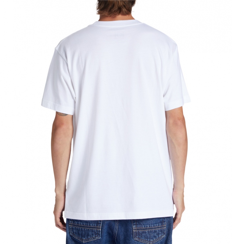 White DC Shoes Nine Four - T-Shirt | MRBPGO-785