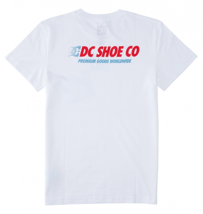 White DC Shoes Wholesale - T-Shirt | UXLKBE-675