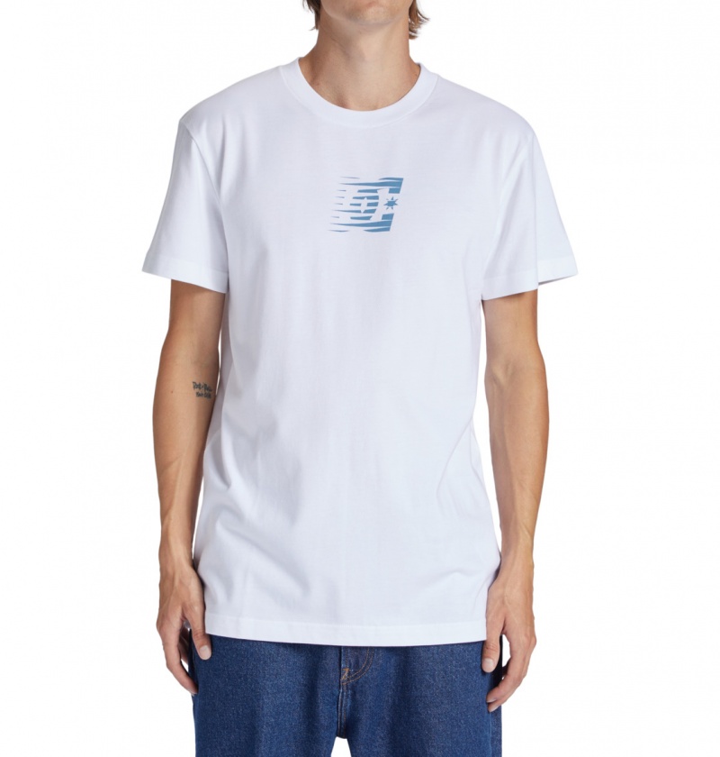 White DC Shoes Wholesale - T-Shirt | UXLKBE-675