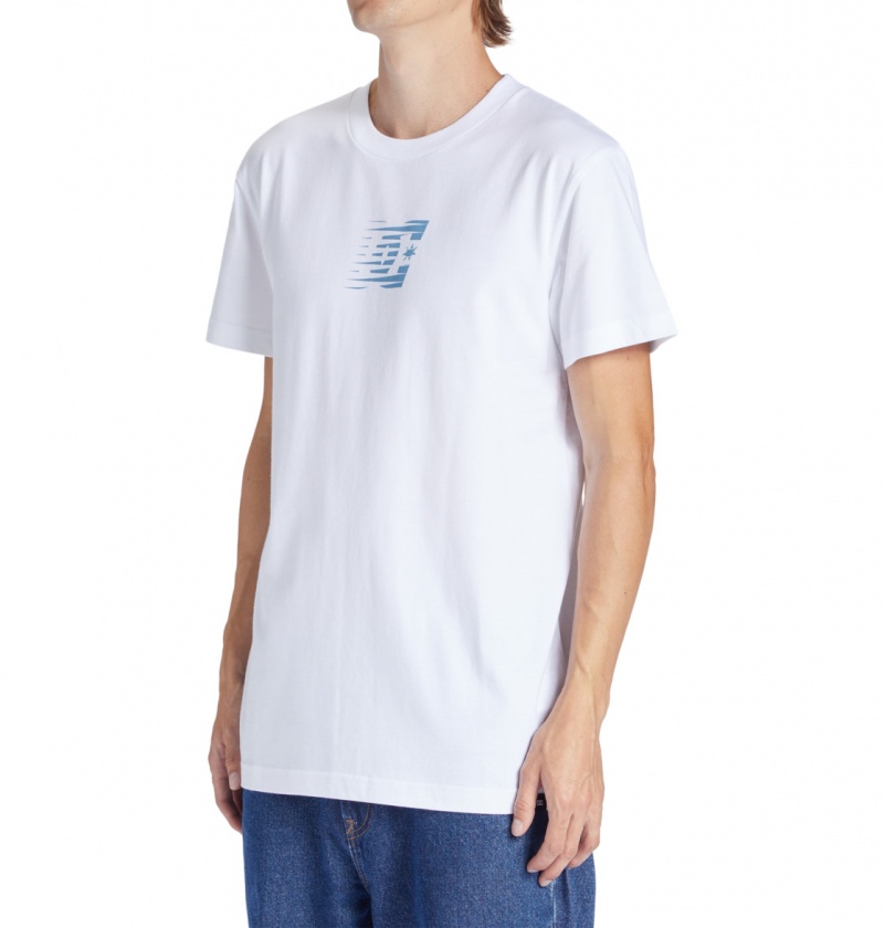 White DC Shoes Wholesale - T-Shirt | UXLKBE-675