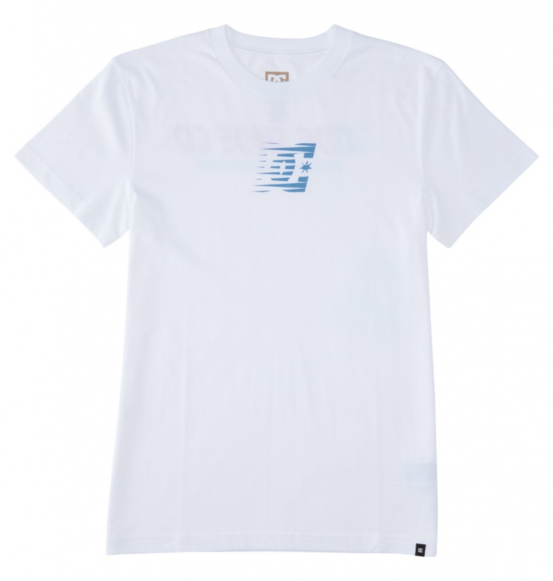 White DC Shoes Wholesale - T-Shirt | UXLKBE-675