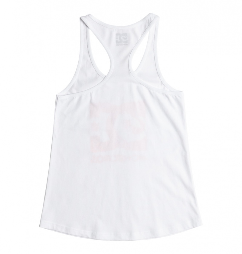 White DC Shoes x Monegros - Vest Top | ZKLGFQ-731