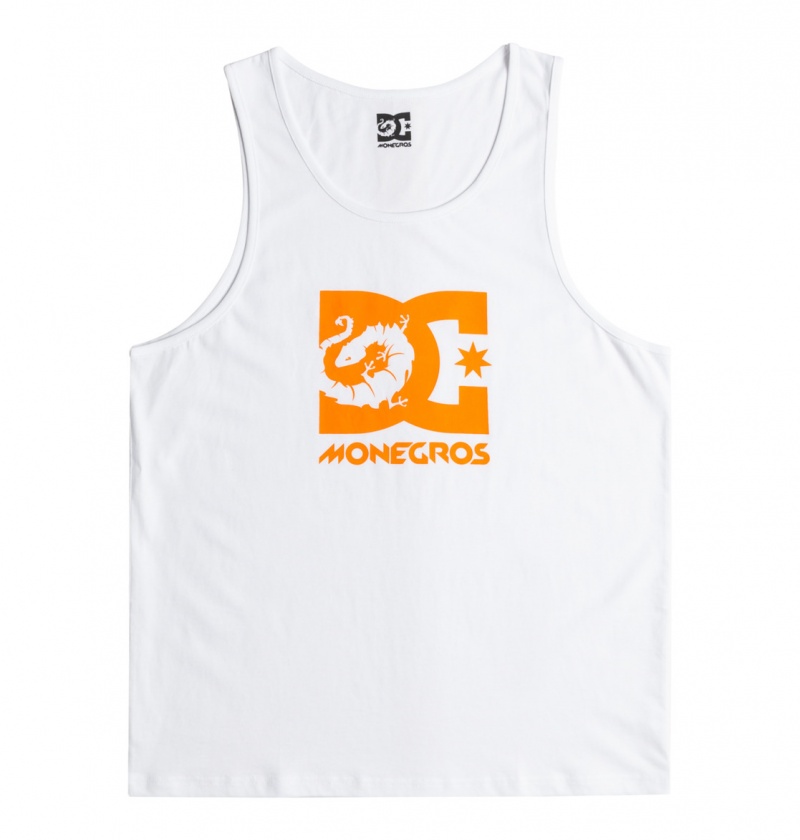 White DC Shoes x Monegros - Vest | XCLWJY-321