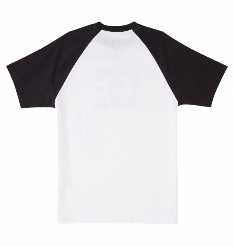 White / Black DC Shoes DC Star - T-Shirt | LHRPSY-920