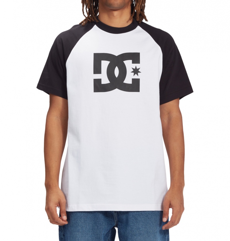 White / Black DC Shoes DC Star - T-Shirt | LHRPSY-920