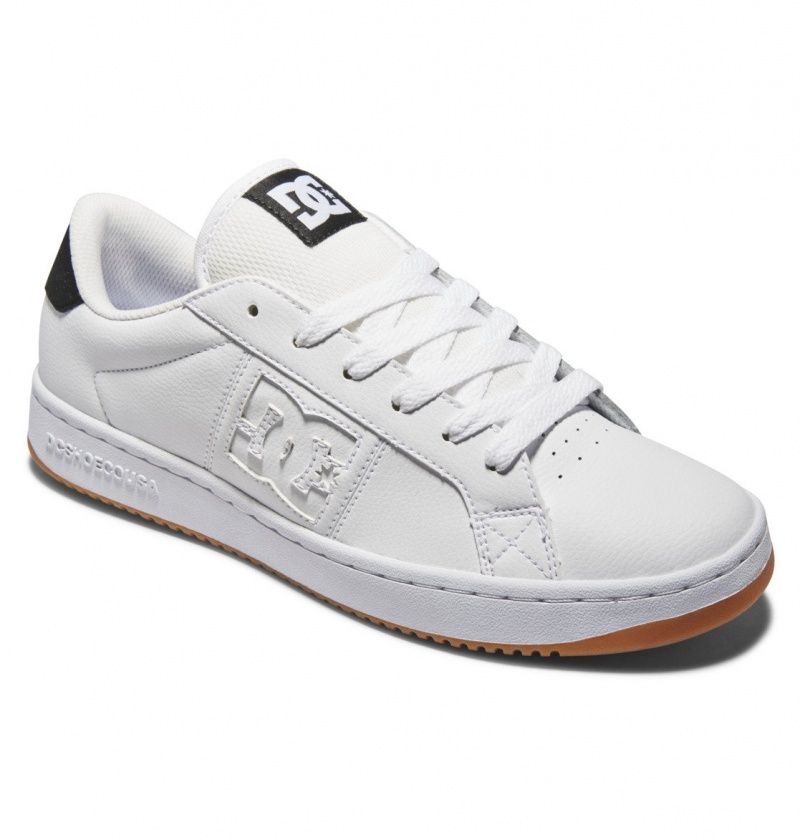 White / Black / Gum DC Shoes Striker - Leather Shoes | RSEYMA-937