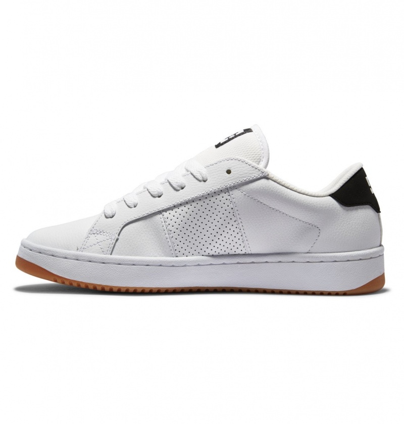 White / Black / Gum DC Shoes Striker - Leather Shoes | RSEYMA-937