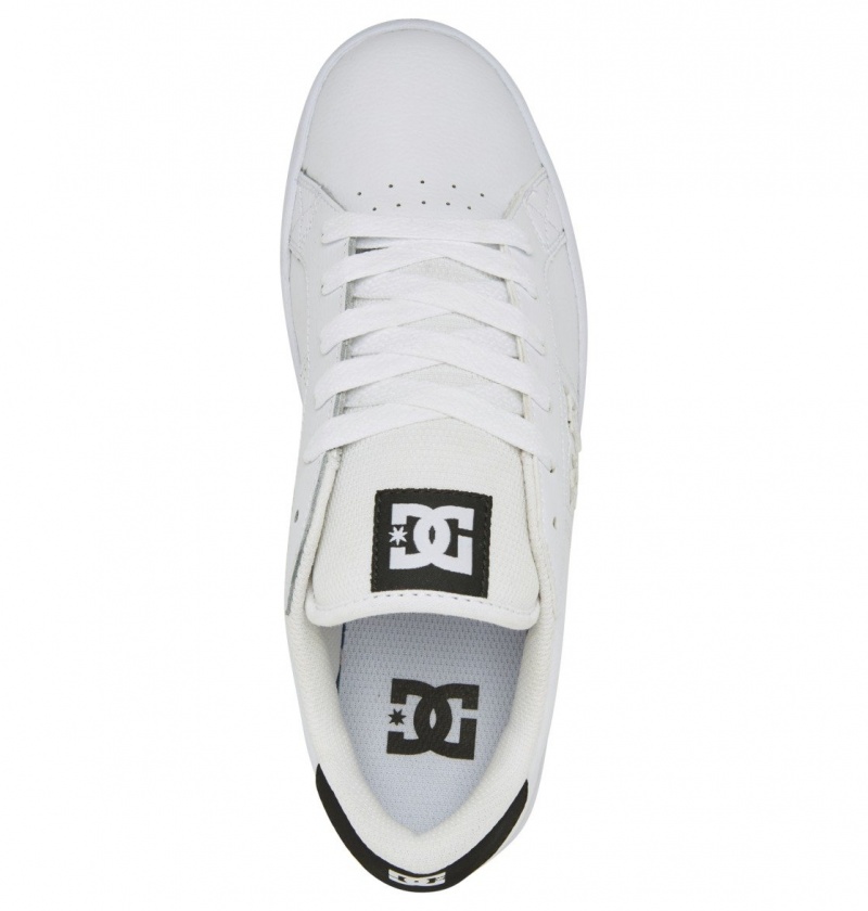 White / Black / Gum DC Shoes Striker - Leather Shoes | RSEYMA-937