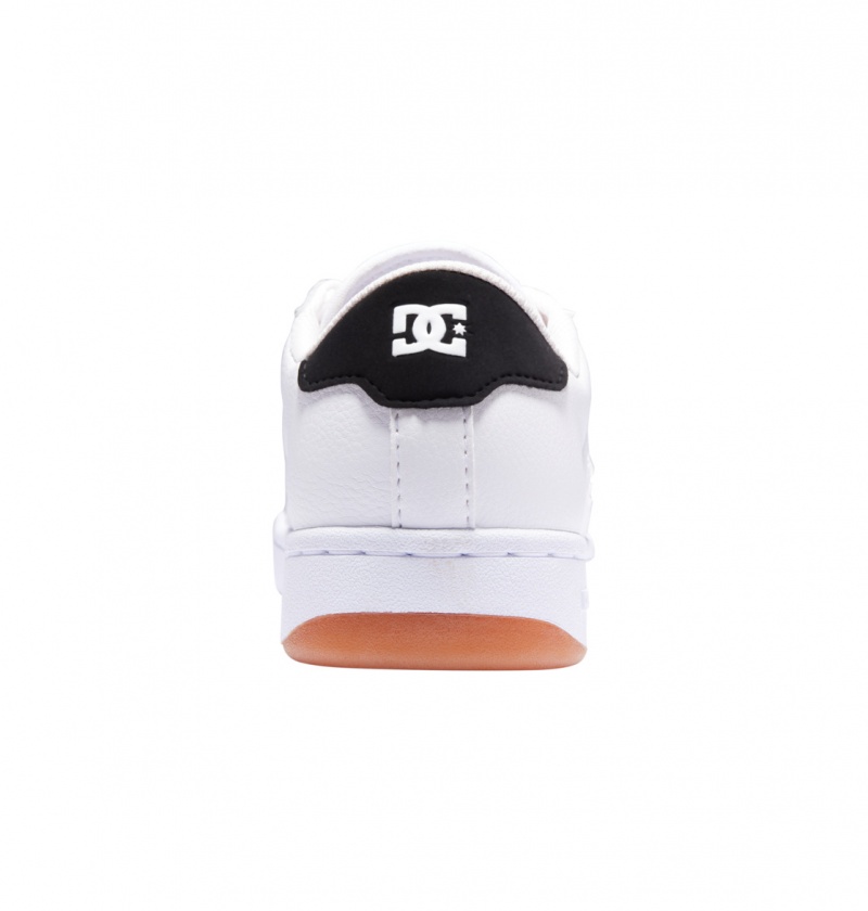 White / Black / Gum DC Shoes Striker - Leather Shoes | RSEYMA-937