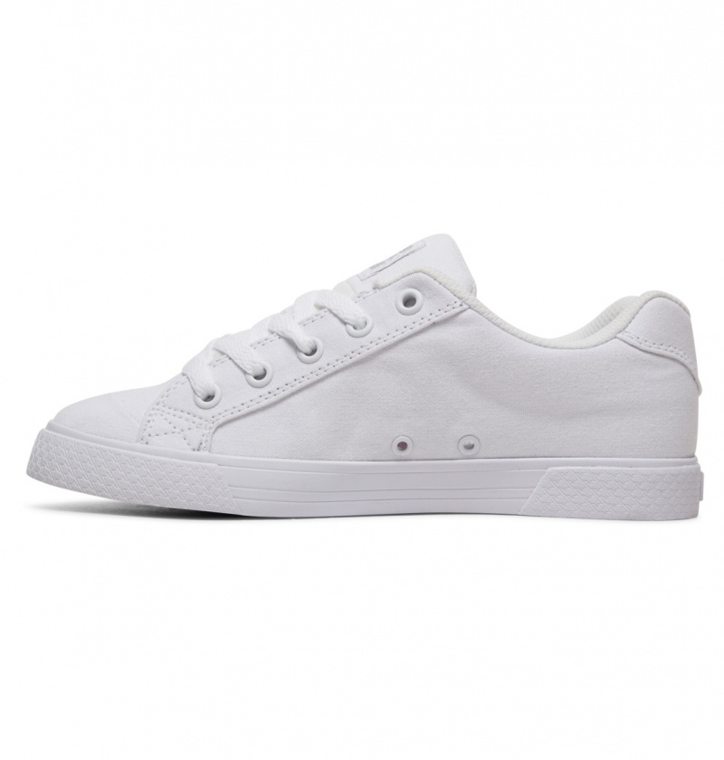 White / Silver DC Shoes Chelsea Tx - Shoes | ZFVCXO-912