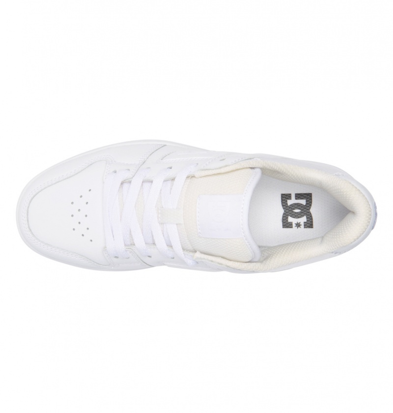 White / White DC Shoes Manteca 4 Platform - Flatform Shoes | UJCBMS-605