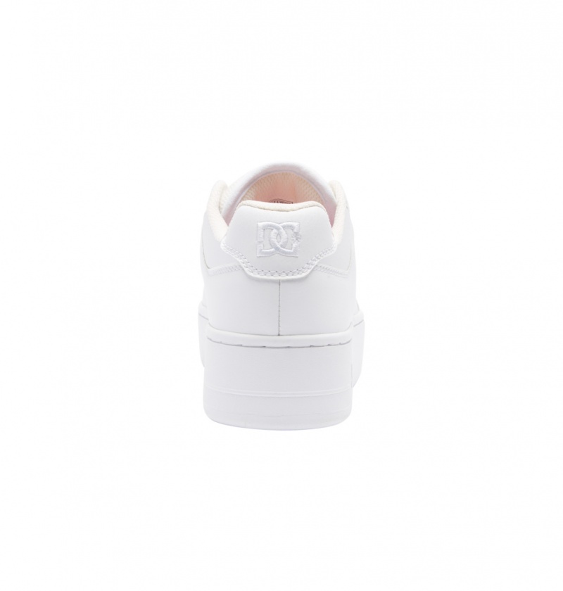 White / White DC Shoes Manteca 4 Platform - Flatform Shoes | UJCBMS-605